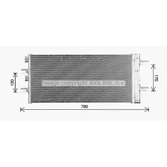 Condenseur, climatisation AVA QUALITY COOLING BW5617D