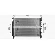 Radiateur, refroidissement du moteur AVA QUALITY COOLING CT2083 - Visuel 2