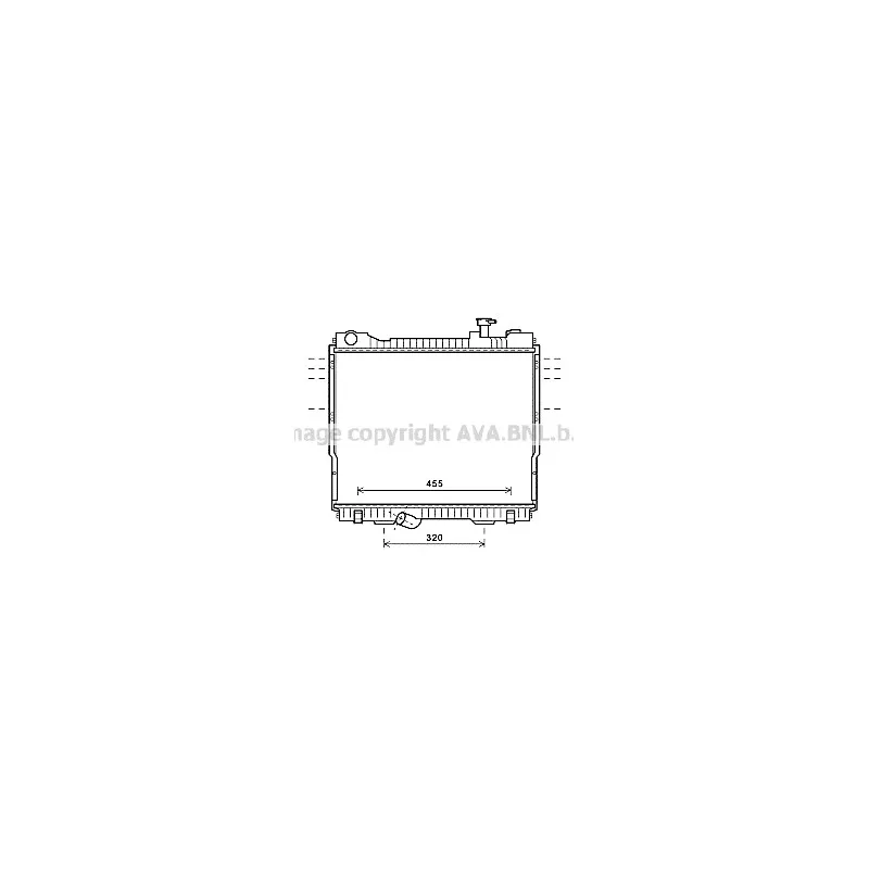 Radiateur, refroidissement du moteur AVA QUALITY COOLING DN2418