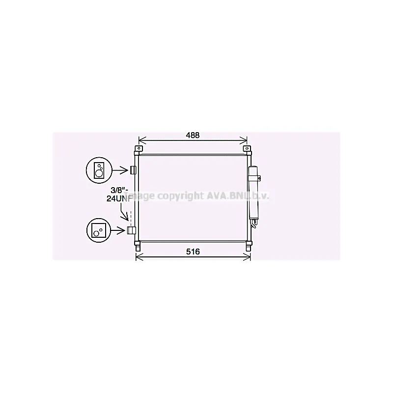 Condenseur, climatisation AVA QUALITY COOLING DN5436D