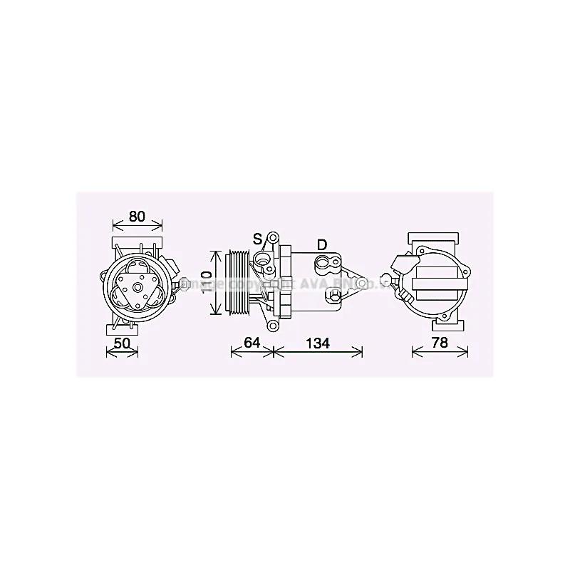 Compresseur, climatisation AVA QUALITY COOLING DNAK437