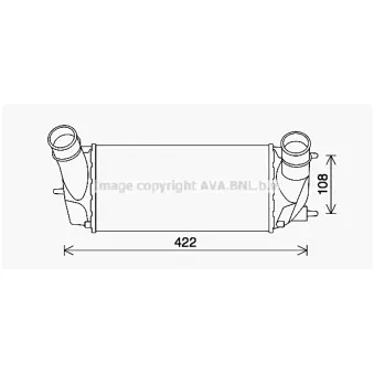 Intercooler, échangeur AVA QUALITY COOLING FD4648