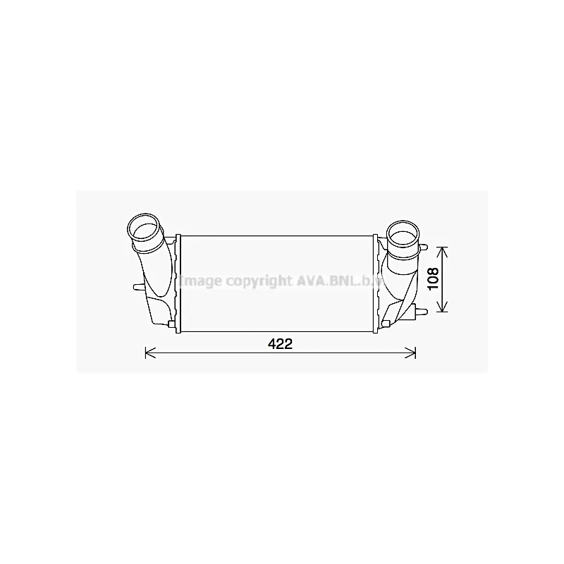 Intercooler, échangeur AVA QUALITY COOLING FD4648