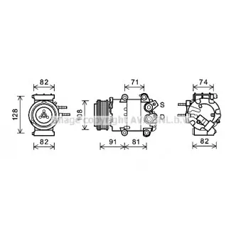 Compresseur, climatisation AVA QUALITY COOLING FDAK498