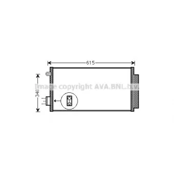 Condenseur, climatisation AVA QUALITY COOLING FTA5412D