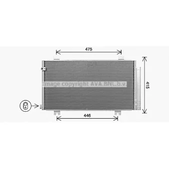 Condenseur, climatisation AVA QUALITY COOLING HD5325D