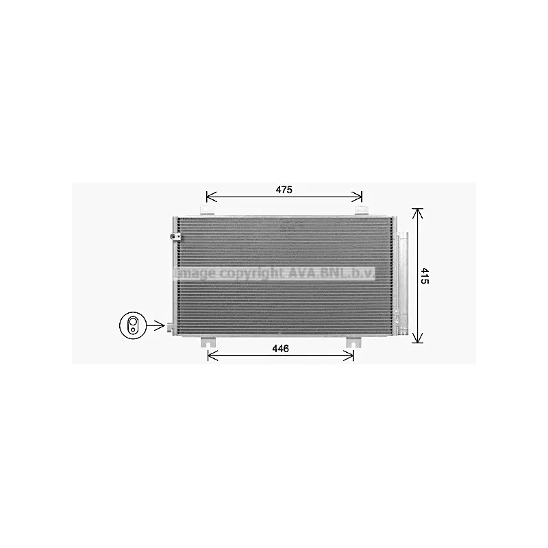 Condenseur, climatisation AVA QUALITY COOLING HD5325D