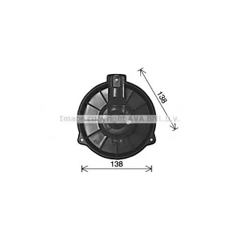 Moteur électrique, pulseur d'air habitacle AVA QUALITY COOLING