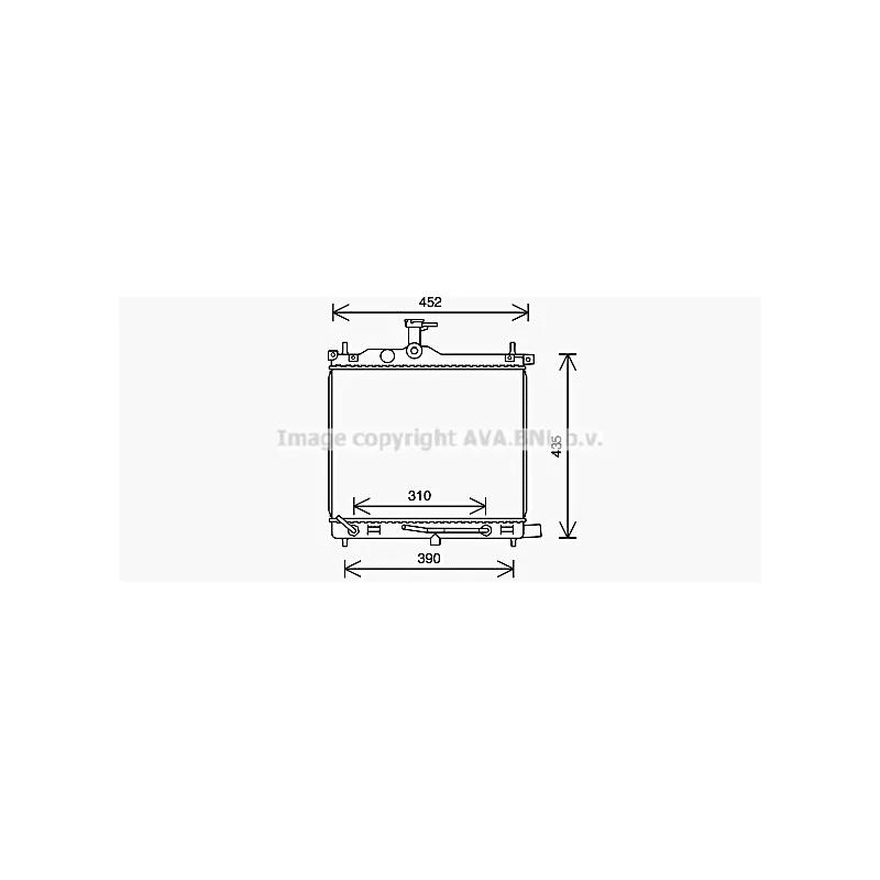Radiateur, refroidissement du moteur AVA QUALITY COOLING HY2454