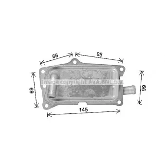 Radiateur d'huile de boîte automatique AVA QUALITY COOLING MS3752