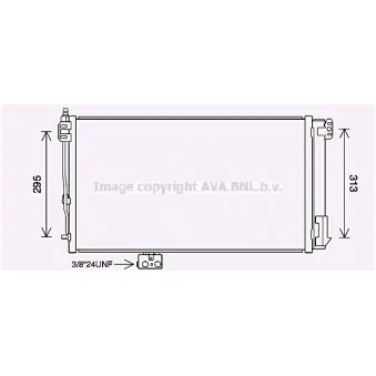 Condenseur, climatisation AVA QUALITY COOLING MS5696D