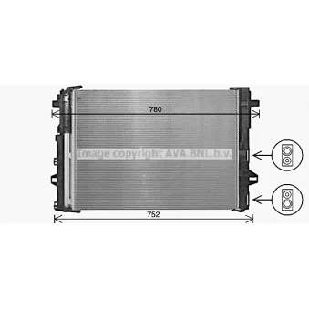 Condenseur, climatisation AVA QUALITY COOLING MS5716D