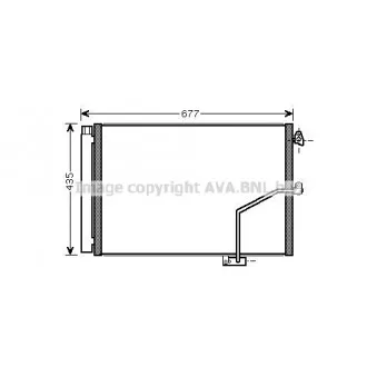 Condenseur, climatisation AVA QUALITY COOLING MSA5450D