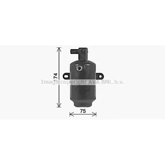 Filtre déshydratant, climatisation AVA QUALITY COOLING MSD751