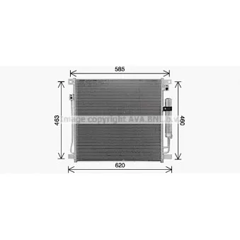 Condenseur, climatisation AVA QUALITY COOLING MT5285D