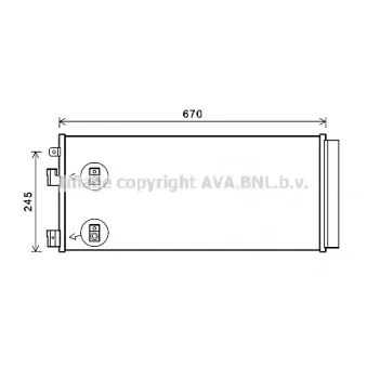 Condenseur, climatisation AVA QUALITY COOLING OL5679D