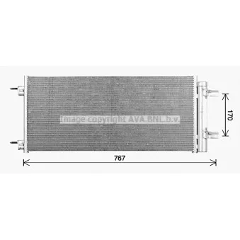 Condenseur, climatisation AVA QUALITY COOLING OL5724D