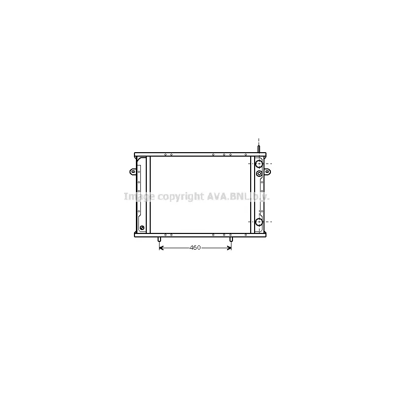 Radiateur, refroidissement du moteur AVA QUALITY COOLING RT2102