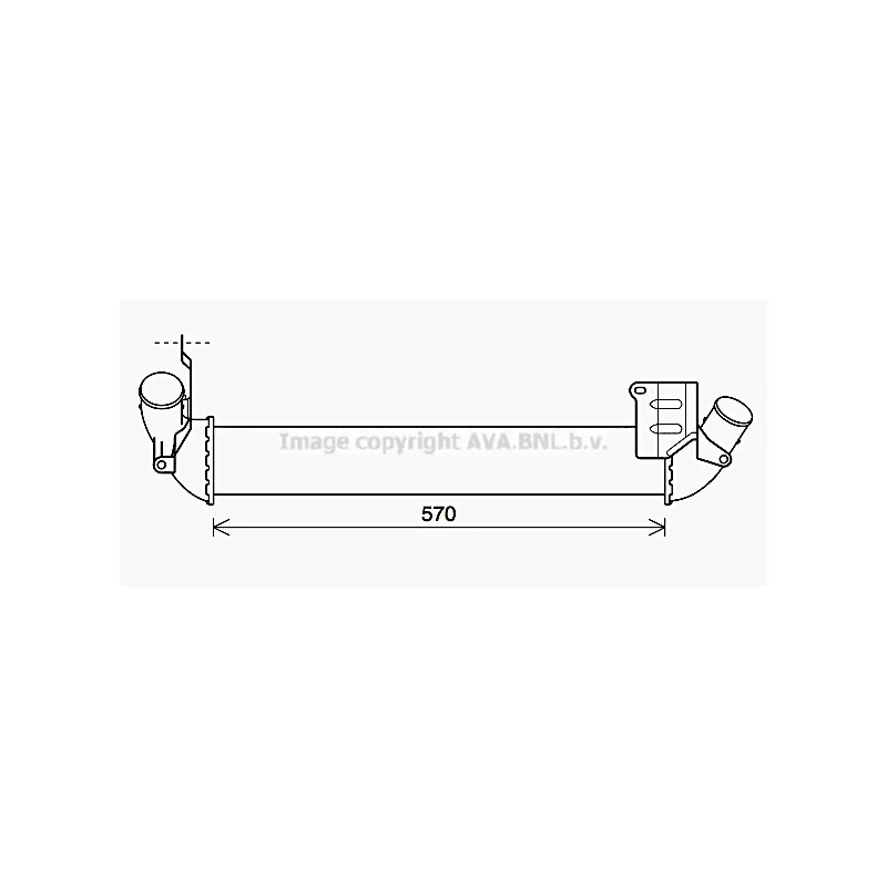 Intercooler, échangeur AVA QUALITY COOLING RT4641