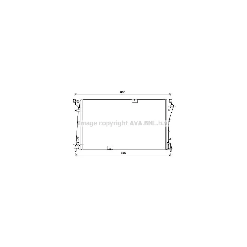 Radiateur, refroidissement du moteur AVA QUALITY COOLING RTA2490