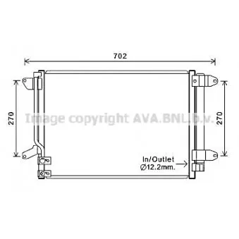 Condenseur, climatisation AVA QUALITY COOLING VN5330D