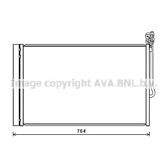 Condenseur, climatisation AVA QUALITY COOLING VN5334D