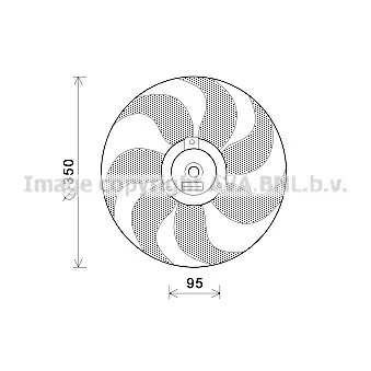 Ventilateur, refroidissement du moteur AVA QUALITY COOLING VN7511