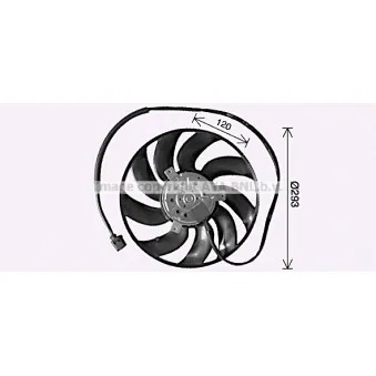 Ventilateur, refroidissement du moteur AVA QUALITY COOLING VN7542