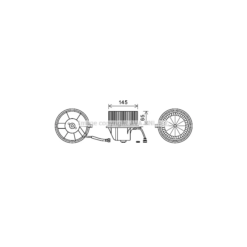 Moteur électrique, pulseur d'air habitacle AVA QUALITY COOLING VN8351