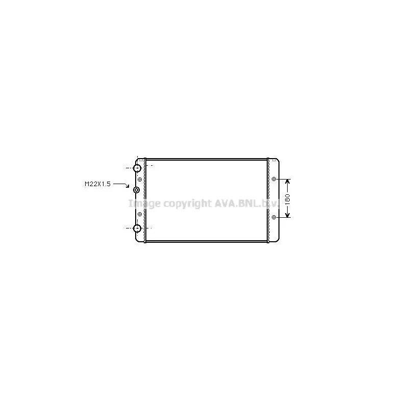 Radiateur, refroidissement du moteur AVA QUALITY COOLING VNA2027