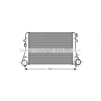 Intercooler, échangeur AVA QUALITY COOLING VNA4306