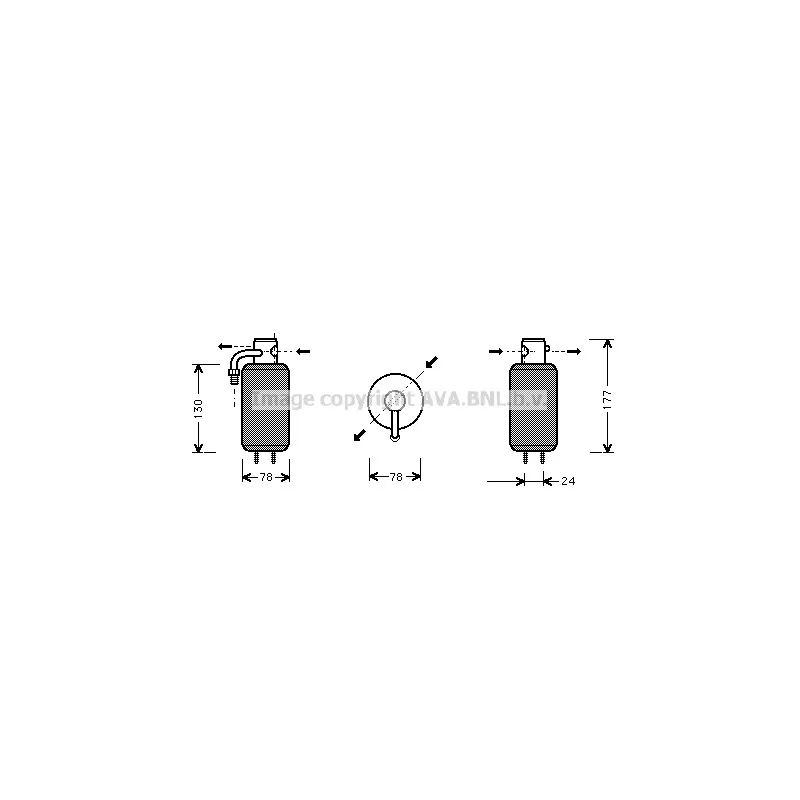 Filtre déshydratant, climatisation AVA QUALITY COOLING VND051