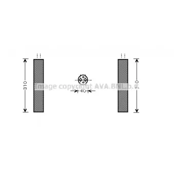 Filtre déshydratant, climatisation AVA QUALITY COOLING VND073