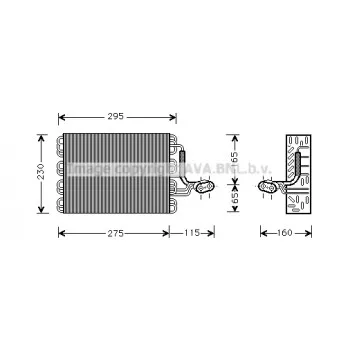 Évaporateur climatisation AVA QUALITY COOLING VNV168