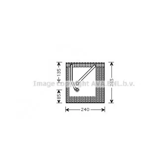 Évaporateur climatisation AVA QUALITY COOLING VNV242