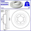 Jeu de 2 disques de frein avant DELPHI BG9200C - Visuel 3