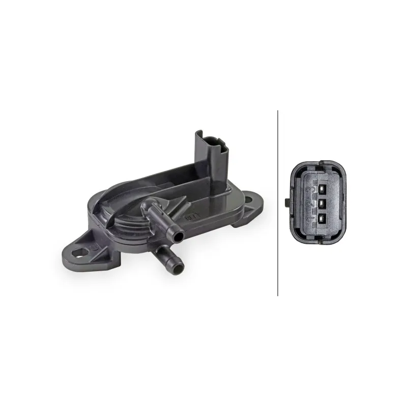 Capteur, pression des gaz échappement HELLA 6PP 009 409-381