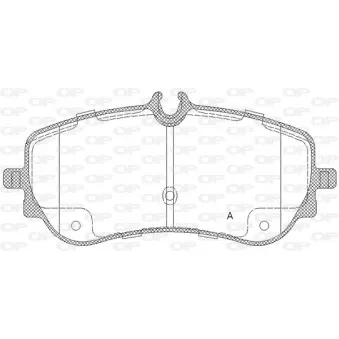 Jeu de 4 plaquettes de frein arrière OPEN PARTS BPA1848.00