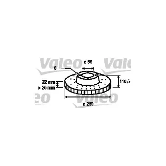 Jeu de 2 disques de frein avant VALEO 187058