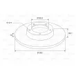 Jeu de 2 disques de frein arrière VALEO 197603 - Visuel 1
