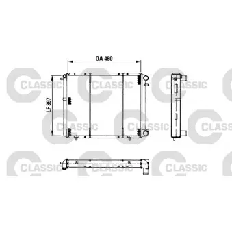 Radiateur, refroidissement du moteur VALEO 230180