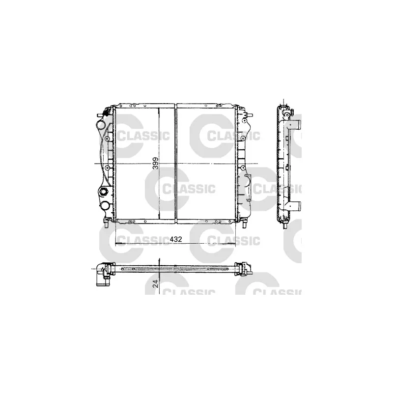 Radiateur, refroidissement du moteur VALEO 230181