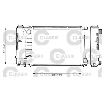 Radiateur, refroidissement du moteur VALEO 230365