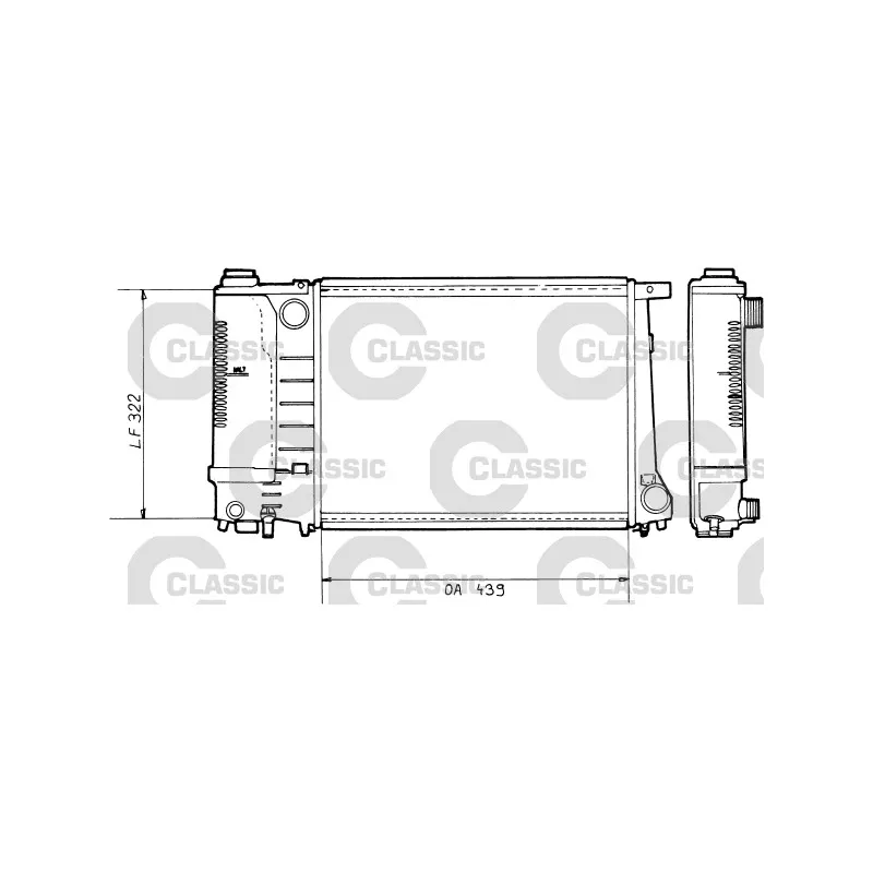 Radiateur, refroidissement du moteur VALEO 230365