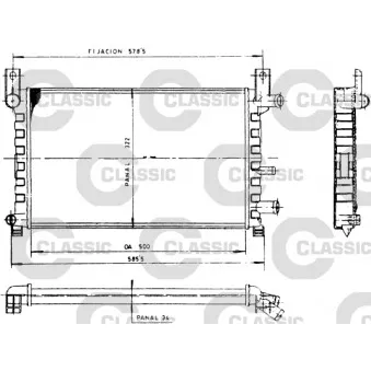 Radiateur, refroidissement du moteur VALEO 230483