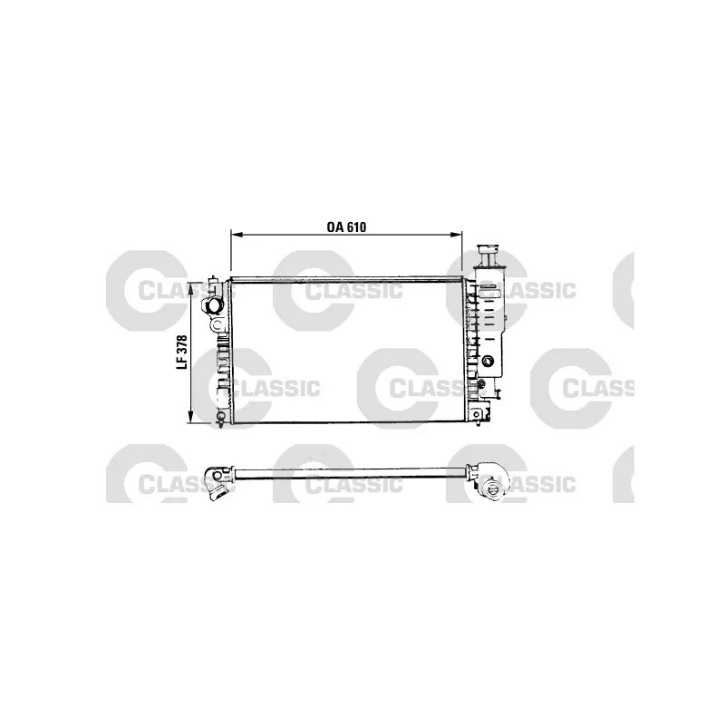 Radiateur, refroidissement du moteur VALEO 230575