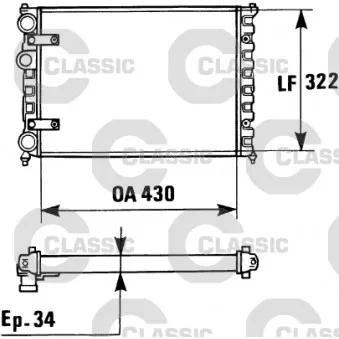 Radiateur, refroidissement du moteur VALEO 230946