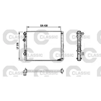 Radiateur, refroidissement du moteur VALEO 230956