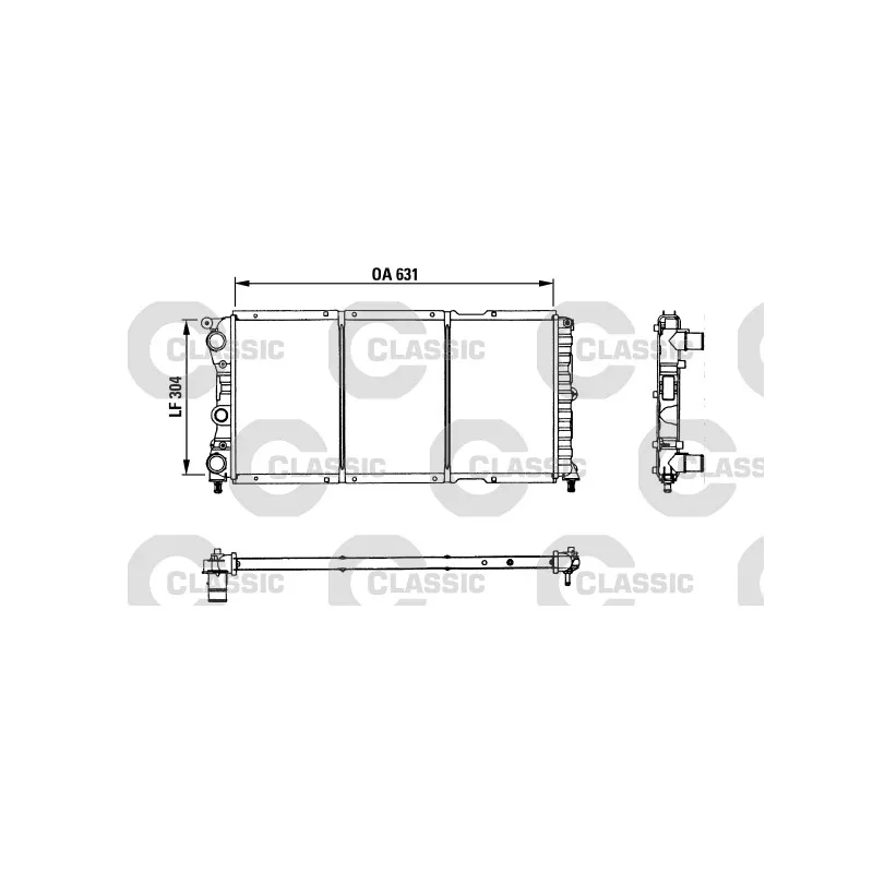 Radiateur, refroidissement du moteur VALEO 230981