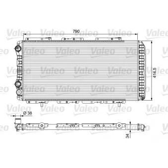 Radiateur, refroidissement du moteur VALEO 230997